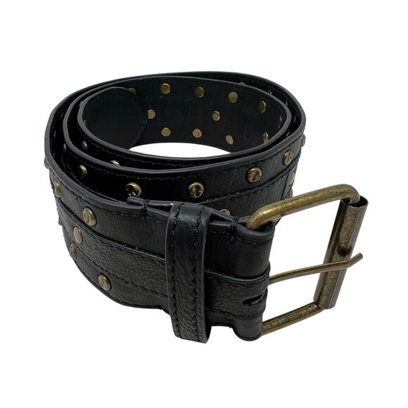 Urban Outfitters Genuine Leather Studded Washed Leather Belt M - Picture 1 of 7